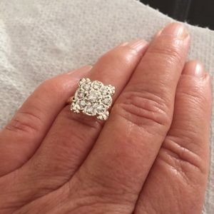 14K yellow gold cluster